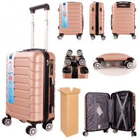 T-HC-US-05 ROSE GOLD 17.7'' BOX/2 UNDERSEAT CABIN-SIZE SUITCASE