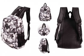 LL-101 BROWN WHITE LEAVES BACKPACK